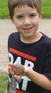 Granddaughter found two pretty rocks and rehid one immediately @Cayuga Mall 