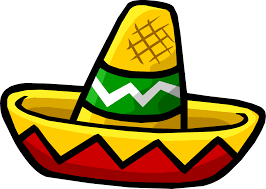 The Mini Sombrero Was A Rare Head Item In Club Penguin All Players Could Obtain It For Free At The Cove During The Winter Fie Hat Drawing Mexican Hat Sombrero