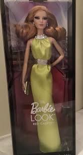 Barbie Doll Black Label Collection The Barbie Look Red Carpet Yellow Dress Barbie Doll 2013 Black Label Bdh26 Nrfb