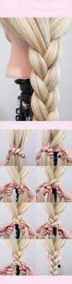 A braided updo with colored hair extension. Basic 3 Strand Braid Everyday Hair Inspiration Braids