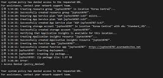 Azure Function Has Access Denied When Deploy After Create Zip Pakage Microsoft Q A