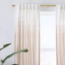 Echo Print Curtains Set Of 2 Gold Dust
