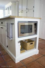 Kitchen microwave cabinet this possible during your search, you are not wrong to come visit the web theradmommy.com. Our Kitchen Island With Microwave We Added A Built In Shelf Driven By Decor