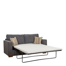 Our quality sofa beds are fantastically versatile, combining a luxury look with innovative design so that you would never guess that these beautiful pieces contain a hidden bed. Layla Standard Back 3 Seat Sofabed 140cm With Deluxe Mattress In Fabric 3 Seat Sofa Bed Fishpools
