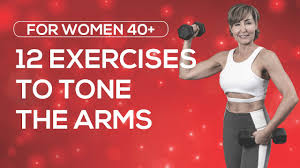 Hold the barbell with your palms. Toned Arm Workout For Women Over 40 Youtube