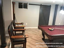 Top Pool Table Installers Movers Brunswick Billiards Pool Table Delivered And Installed For A Custo Furniture Removal Pool Table Assembly Pool Table Movers