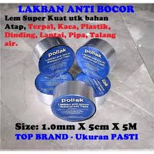 Atap seng merupakan atap yang memiliki risiko kebocoran yang kecil. Jual Lakban Anti Bocor Aluminium Foil Tape Tambal Atap Bocor Talang Air Kab Bekasi Top Isolasi Tape Tokopedia
