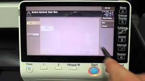 Konica Minolta Bizhub Tutorials User Box Youtube