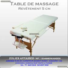 Bonnes Affaires Tunisie Beaute Bien Etre Table Et Chaise De Massage Pliantes
