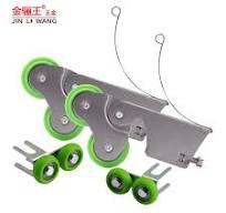 China Certified Factory Furniture Hardware Spare Parts Wardrobe Closet Ball  Bearing Roller Sliding Track Door Roller Pulley Double Wheel Graphic 3D ...