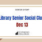 Library Senior Social Club event image
