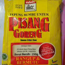 Adabi tepung serbaguna 180g rm 2.20. Tepung Bumbu Goreng Pisang Adabi 250g Shopee Indonesia