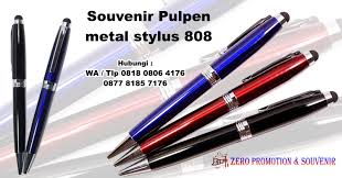 Souvenir Pulpen Metal Stylus 808 Pen Besi Promosi Pulpen Stylus