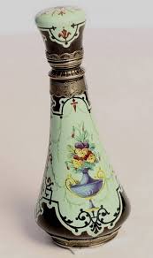 French Silver And Enamel Scent Flask Lot 40 Beautiful Perfume Bottle Pretty Perfume Bottles Antique Perfume Bottles