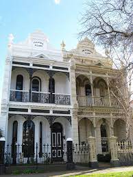 South Melbourne Architecture These Immaculately Restored And Richly Detailed Twin Vict Melbourne Architecture Australian Architecture Victorian Terrace House