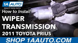 We recommend changing the wiper blades on your prius at least once a year even if you don't use your wipers much. How To Replace Windshield Wiper Transmission 10 15 Toyota Prius Youtube