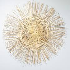 Woven Sunburst Large Wicker Wall Art Bohemian Wall Decor Etsy Sunburst Wall Decor Starfish Wall Decor Bohemian Wall Decor