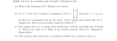 Relative imports outside of src/ are not supported. Example 6 2 9 Repetition Code Let N Be An Integ Chegg Com