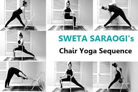A Chair For Yoga Chair Yoga Sequence Chair Yoga Vinyasa Yoga Poses