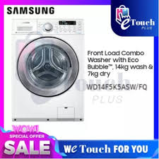 Mesin basuh tahan lasak buat kerja dobi untuk masa yang panjang. Samsung Wd14f5k5asw Fq 14kg 7kg Digital Inverter Eco Bubble Washer Dryer Mesin Basuh Dan Pengering Shopee Malaysia