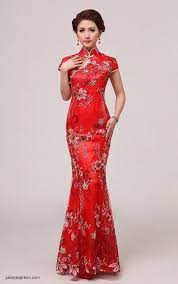 Chinese Wedding Gown Modified Cheongsam Lace Bridal Qipao In 2021 Mermaid Style Dress Chinese Long Dress Cheongsam Wedding