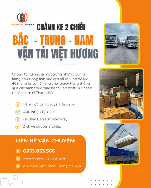 GIỚI THIỆU CÔNG TY VẬN TẢI VIỆT HƯƠNG LOGISTICS