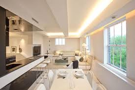 Modern apartment living room lighting. Contemporary Apartment With Led Mood Lighting Luxury Apartments Interior Contemporary Apartment Apartment Interior Design