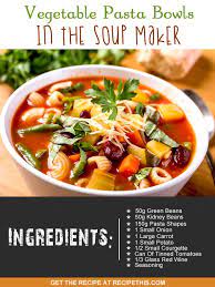 Recipe This Vegetable Pasta Bowls In The Soup Maker Recipe Soup Maker Recipes Soup Maker Vegetable Pasta