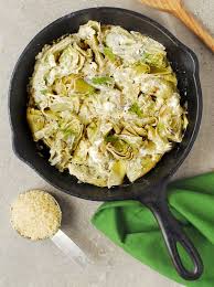 Goat Cheese Baked Artichoke Hearts Alison S Allspice Recipe Baked Artichoke Artichoke Recipes Pesto Pasta Dishes