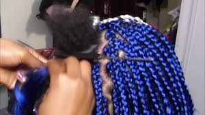 Rinse your hair with a mixture of water and white vinegar immediately after dyeing. Blue And White Braids Mademoiselle Ambani Youtube
