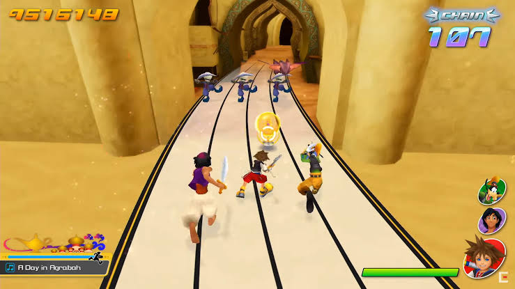 Геймплей Kingdom Hearts Melody of Memory