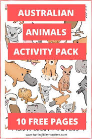 Australian Animals Free Activity Pack Animal Activities For Kids Australian Animals Preschool Australian Animals
