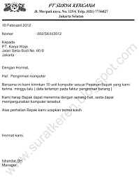 Contoh Surat Pemberitahuan Secara Resmi Contoh Surat