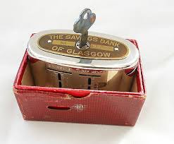 Option to have an equicom savings bank key card that doubles as an atm/debit card. Vintage Savings Bank Of Glasgow Safe Money Box With Own Key And Box Antique Price Guide Details Page