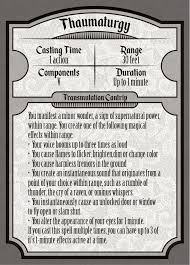 We did not find results for: D D Thaumaturgy Transmutation Cantrip Spell Card Dnd Spell Cards Printable Playing Cards Dnd