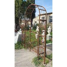 Pour bouquiner, se détendre ou encore discuter, agrémenter votre jardin avec cette arche.en métal patiné marron, ce portail est composé de deux colonnes, d'une arche supérieure et. Arche A Portillon H244