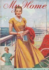 John bull, holiday swimming lessons magazine, uk, 1950 giclee print. My Home Magazine From August 1950 New Zealand Edition Vintage Illustration Vintage Magazine Vintage Pinup