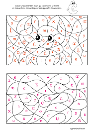 la lettre c coloriage magique jeux de lettres a imprimer schtroumpfs dessine son ami coloriages