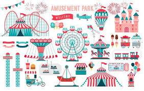 ¿a su hijo le gusta abrazar a una amiguita de cuatro patas, cálida y peluda? Dibujos De Feria Y Carnaval Vector Premium