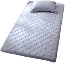 Nclon Breathable Moisture Proof Mattress Topper Thicken Mattress Protector Single Bed Double Bed 100 Cotton Foldable Qu Mattress Single Bed Mattress Protector