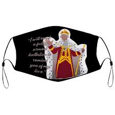 The king of great britain and ireland was portrayed by jonathan groff in the disney+ broadcast, a production that was filmed back in 2016 for wide release. King George Iii I Will Send A Fully Armed Battalion Quote Hamilton Musical Inspired Fitted Filter Pocket Face Mask Podxmas