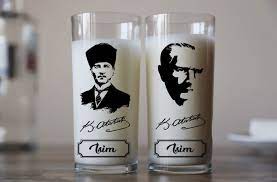 Ataturk Raki Bardaklari Bardak Shopping Baski