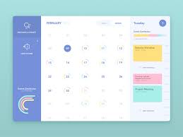 Meeting Room Events Calendar Design Web App Design Web Design
