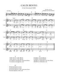 As cifras podem ser utilizadas por qualquer pessoa para leitura de músicas utilizando qualquer instrumento harmônico (como violão, teclado, guitarra e piano) sem a necessidade de conhecer notação musical na partitura. Calix Bento 2 Vozes