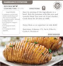 Hasselback Potatoes Air Fryer Recipe A Nice Twist To The Classic Baked Potato Recipes Air Fryer Oven Recipes Air Fryer Healthy