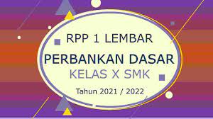 Smk artha bodhi iswara ( abi ). Rpp 1 Lembar Perbankan Dasar Kelas X Smk 2021 Bank Soal Id
