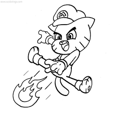 Your mario fan will love having a super mario bros. The Amazing World Of Gumball Coloring Pages X Super Mario Brothers Xcolorings Com