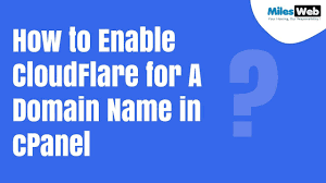 How To Enable Cloudflare For A Domain Name In Cpanel Milesweb In 2020 Cpanel Content Delivery Network Domain