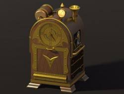 The clock itself has a mechanism that allows for its gears and clock hands to move. Steampunk Clock Puzzle Box Wcompass 3d Models Stlfinder