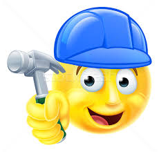 Handy Man Carpenter Builder Emoji Emoticon Vector Illustration C Krisdog 7622335 Stockfresh
